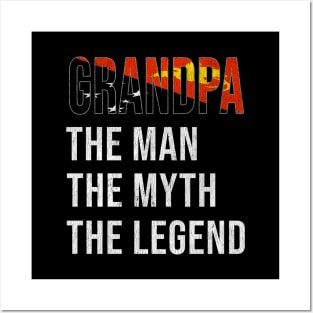 Grand Father Papua New Guinean Grandpa The Man The Myth The Legend - Gift for Papua New Guinean Dad With Roots From  Papua New Guinea Posters and Art